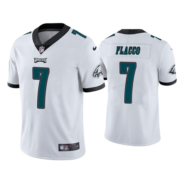 Men's Philadelphia Eagles #7 Joe Flacco White NFL Vapor Untouchable Limited Stitched Jersey